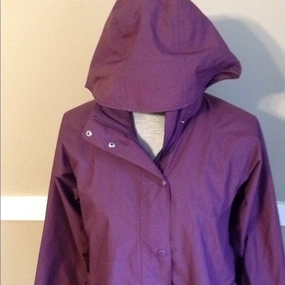 ll bean purple rain coat - Picture 1 of 8